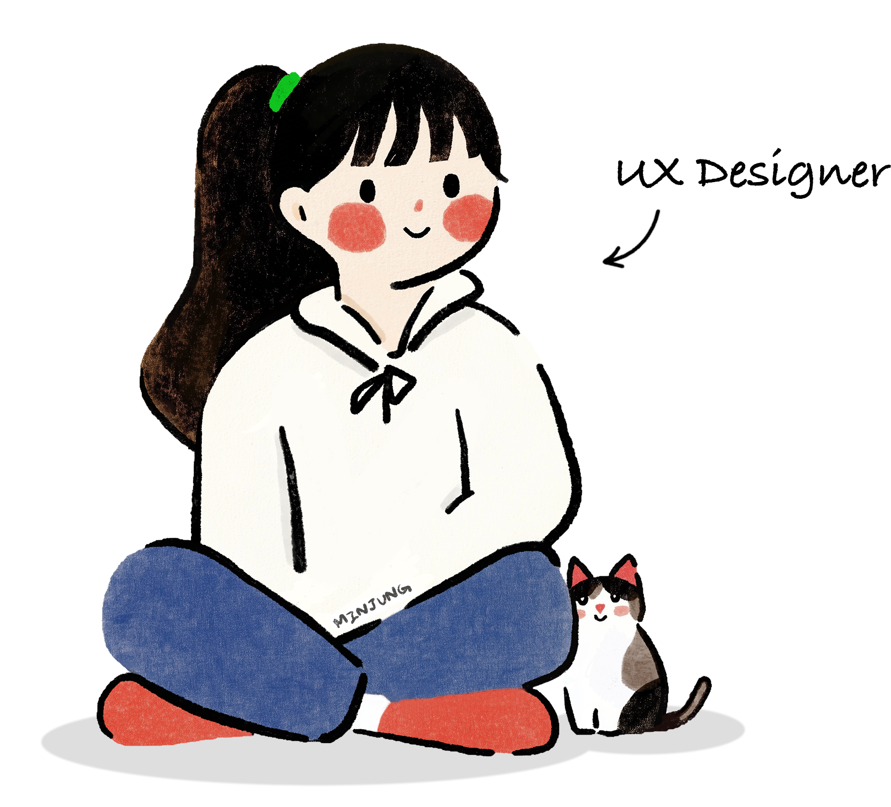 Minjung Landing Illustration
